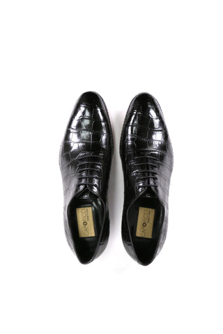 Caporicci 2543 Alligator Wholecut Oxford-AmbrogioShoes