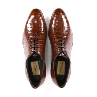 Caporicci 2543 Men's Shoes Exotic Alligator Skin Oxfords (CAP2006)-AmbrogioShoes