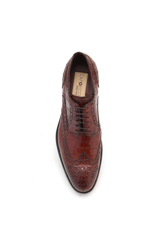 Caporicci 3318 Alligator Wing-Tip Derby-Dellamoda