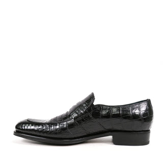 Caporicci 3321 Men's Shoes Exotic Alligator Skin Penny Loafers (CAP1118)-AmbrogioShoes