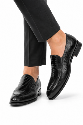 Caporicci 3324 Ostrich & Peccary Loafer