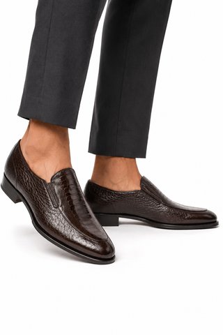 Caporicci 3324 Ostrich & Peccary Loafer