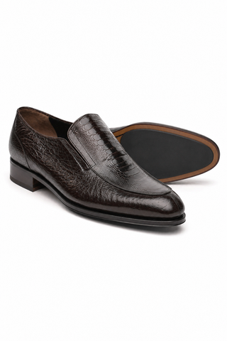 Caporicci 3324 Ostrich & Peccary Loafer