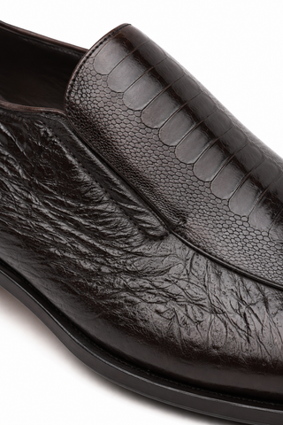 Caporicci 3324 Ostrich & Peccary Loafer