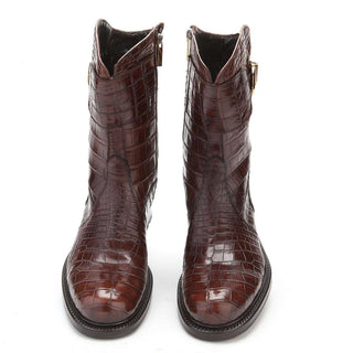 Caporicci 573 Exotic Alligator Buckle Boots (CAP1025)-AmbrogioShoes