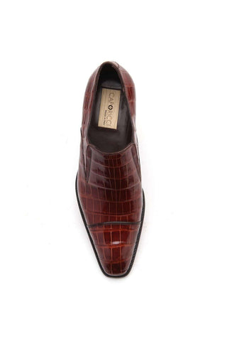 Caporicci 943 Alligator Cap-Toe Loafer