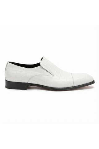 Caporicci 943 Alligator Cap-Toe Loafer