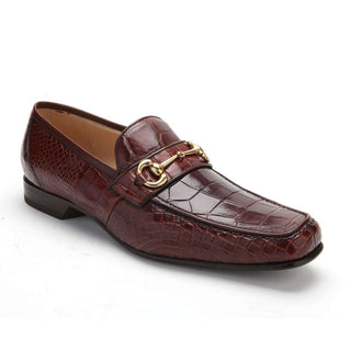 Caporicci 9872 Men's Shoes Exotic Alligator Skin Horse-Bit Loafers (CAP1120)-AmbrogioShoes