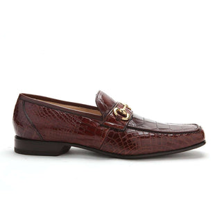 Caporicci 9872 Men's Shoes Exotic Alligator Skin Horse-Bit Loafers (CAP1120)-AmbrogioShoes