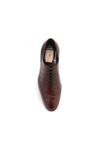 Caporicci Gregory 2542 Alligator Wholecut Oxford-AmbrogioShoes