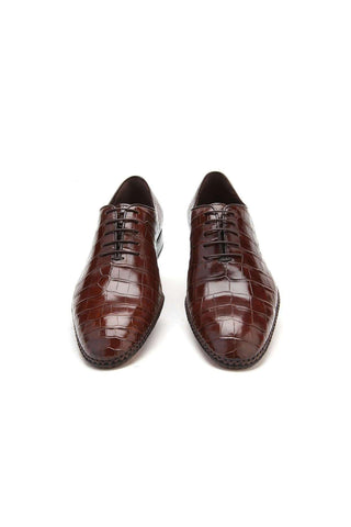 Caporicci Gregory 2542 Alligator Wholecut Oxford-AmbrogioShoes
