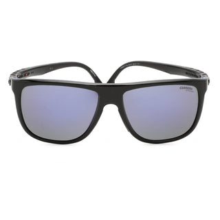 Carrera HYPERFIT 17/S Sunglasses Black Blue / Grey Blue Mirror-AmbrogioShoes