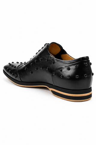 Cesare Paciotti Baby Lux Black Leather Oxfords (CPM2411)