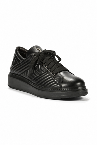 Cesare Paciotti Black Napa Leather Sneakers(CPM5490)