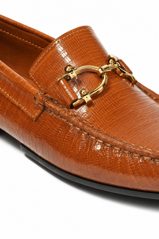 Cesare Paciotti Brown Glass Leather Moccasins (CPM2351)