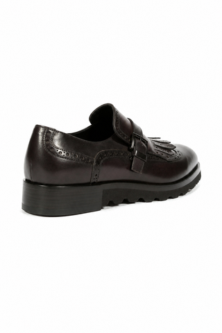 Cesare Paciotti Buckhold Loafers Black Calf Two Tone Tamponato (CPM5477)