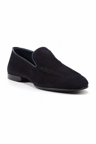 Cesare Paciotti Camoscio Navy Suede Loafers (CPM3129)