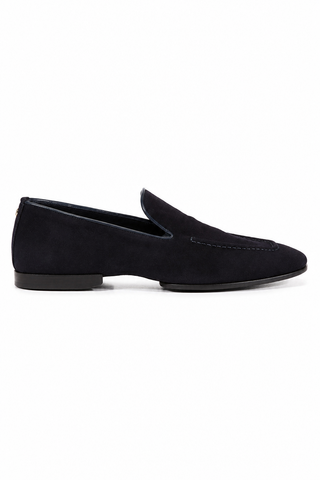 Cesare Paciotti Camoscio Navy Suede Loafers (CPM3129)
