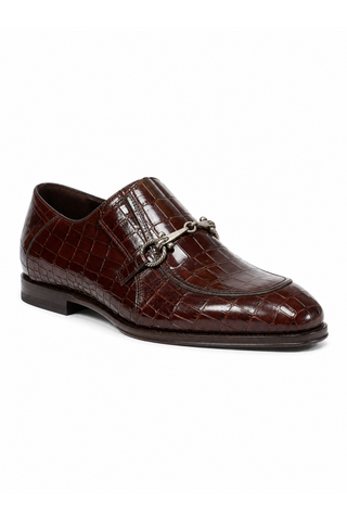 Cesare Paciotti Cocco Lux T Moro Brown Loafers (CPM5003)