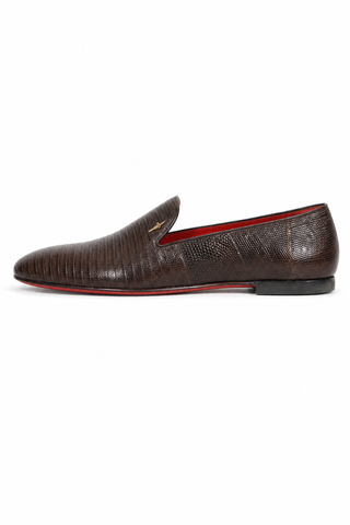 Cesare Paciotti Lizard Fondente Loafer