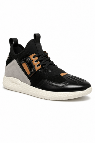 Cesare Paciotti Luxury Italian Men's 4US Bac Cuoio Black Sneakers (CPM5316)
