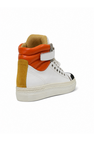 Cesare Paciotti Luxury Italian Men's Designer Shoes Cam Black Dan Bianco White Leather Sneakers (CPM3116)-AmbrogioShoes