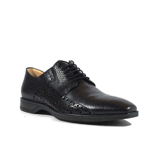 Cesare Paciotti Luxury Italian Men's Designer Shoes Magic Baby Black Leather Oxfords (CPM2634)-AmbrogioShoes