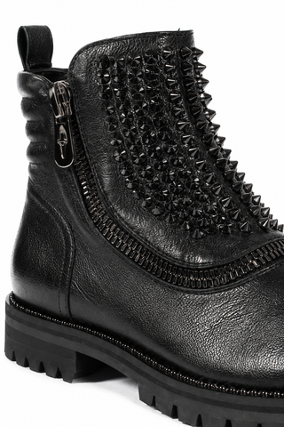 Cesare Paciotti Luxury Italian Men's Designer Shoes Nilo Black An Leather Boots (CPM2532)