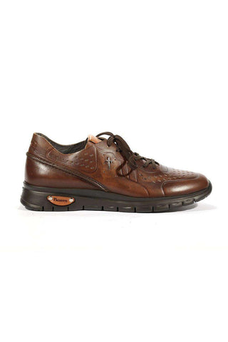 Cesare Paciotti Luxury Italian Men's Sneakers 4US Brown Ghost Terra Designer Shoes (CPM5405)