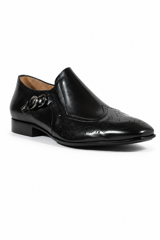 Cesare Paciotti Magic Baby Black Leather Loafers (CPM2664)-Dellamoda
