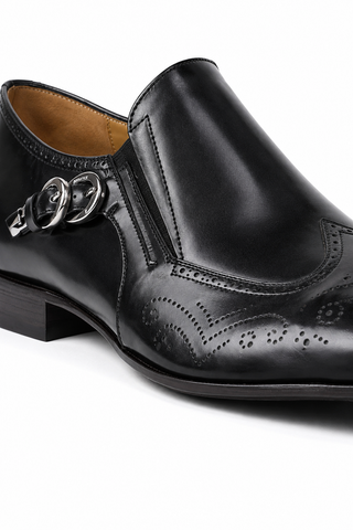 Cesare Paciotti Magic Baby Black Leather Loafers (CPM2664)-Dellamoda