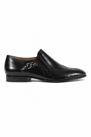 Cesare Paciotti Magic Baby Black Leather Loafers (CPM2664)-Dellamoda