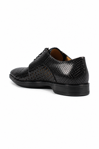Cesare Paciotti Magic Baby Black Leather Oxfords (CPM2634)-Dellamoda