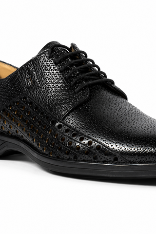 Cesare Paciotti Magic Baby Black Leather Oxfords (CPM2634)-Dellamoda