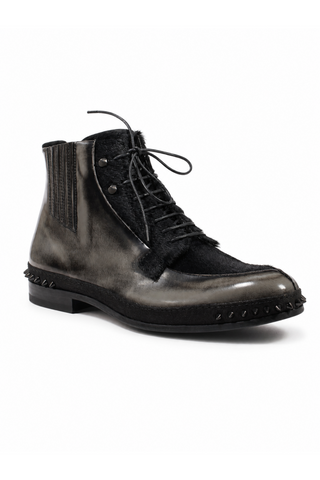 Cesare Paciotti Magic Old Antrac Pony Boots (CPM2533)-Dellamoda