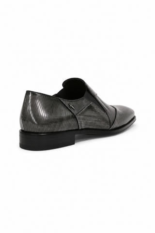 Cesare Paciotti Magic Old Antracite Leather Loafers (CPM2582)-Dellamoda