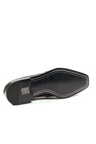Cesare Paciotti Luxury Italian Men's Designer Shoes Magic Old Antracite Leather Loafers (CPM2585)