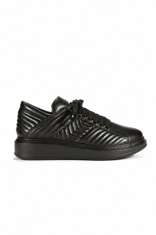 Cesare Paciotti Black Napa Leather Sneakers(CPM5490)