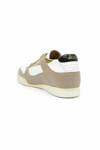 Cesare Paciotti Sand-White Oro Beige White Gold Sneakers (CPM5122)