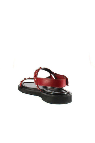 Cesare Paciotti Suede & Leather Buckle Sandals-Dellamoda