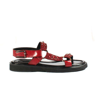 Cesare Paciotti Suede & Leather Buckle Sandal-AmbrogioShoes