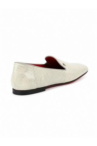 Cesare Paciotti Teyus Perla Lizard Grey Loafers (CPM2337)