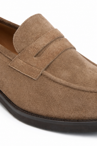 Bruno Magli Delfino Suede Penny Loafer-Dellamoda