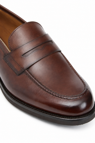 Bruno Magli Delfino Leather Penny Loafer-Dellamoda