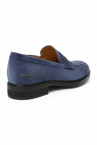 Bruno Magli Quarrata Suede Penny Loafer-Dellamoda