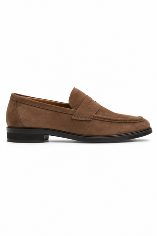 Bruno Magli Quarrata Suede Penny Loafer-Dellamoda
