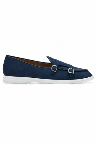 SUPERGLAMOUROUS Tangerine 7 Suede Double Monk-Strap-Dellamoda