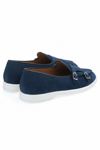 SUPERGLAMOUROUS Tangerine 7 Suede Double Monk-Strap-Dellamoda