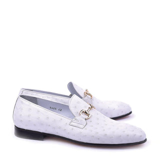 Corrente 5405 Men's Shoes Ostrich-Skin Horse-Bit Loafers (CRT1440)-AmbrogioShoes