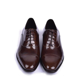 Corrente 6265 Men's Shoes Shiny Calf-Skin Leather Cap toe Oxfords (CRT1450)-AmbrogioShoes